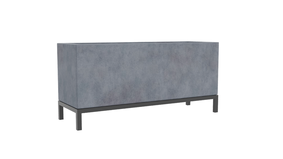 Stylish Concrete Planter Box 3D - Professional 3D Model Render 10