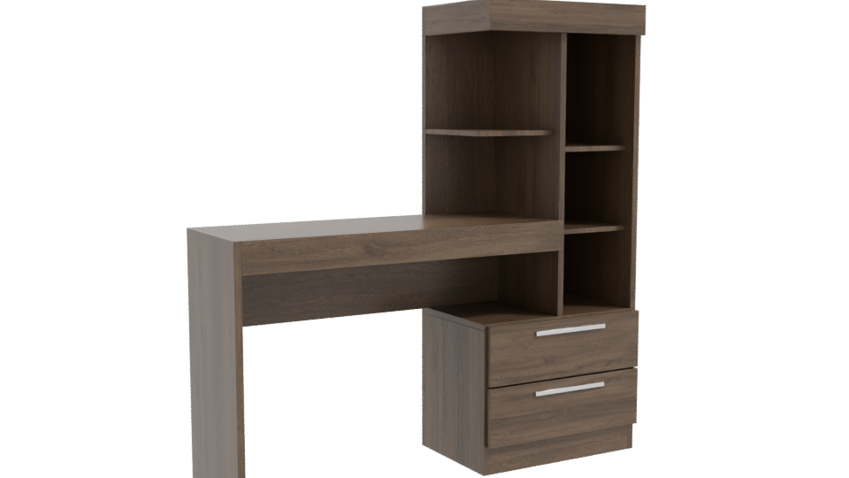 Stylish Home Office Workstation 3D - Professional 3D Model Render 10