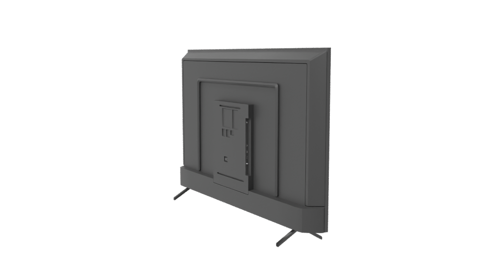 Sleek Modern LED TV Model - Professional 3D Model Render 7