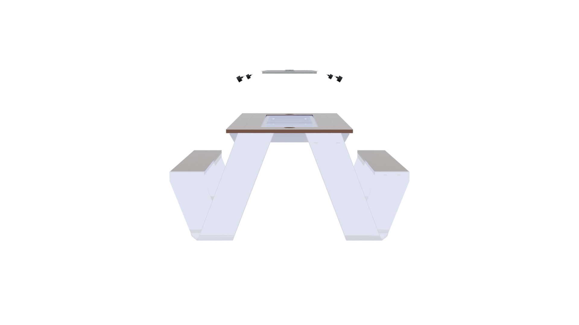 Stylish Modern Coffee Table 3D - Professional 3D Model Render 2