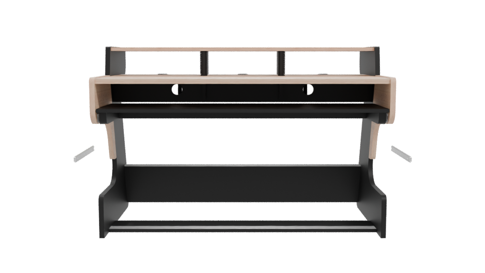 Contemporary Ergonomic Office Desk 3D Model - Professional 3D Model Render 11