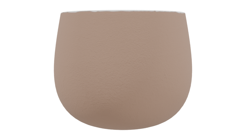 Minimalist Ceramic Flower Pot 3D - Professional 3D Model Render 3