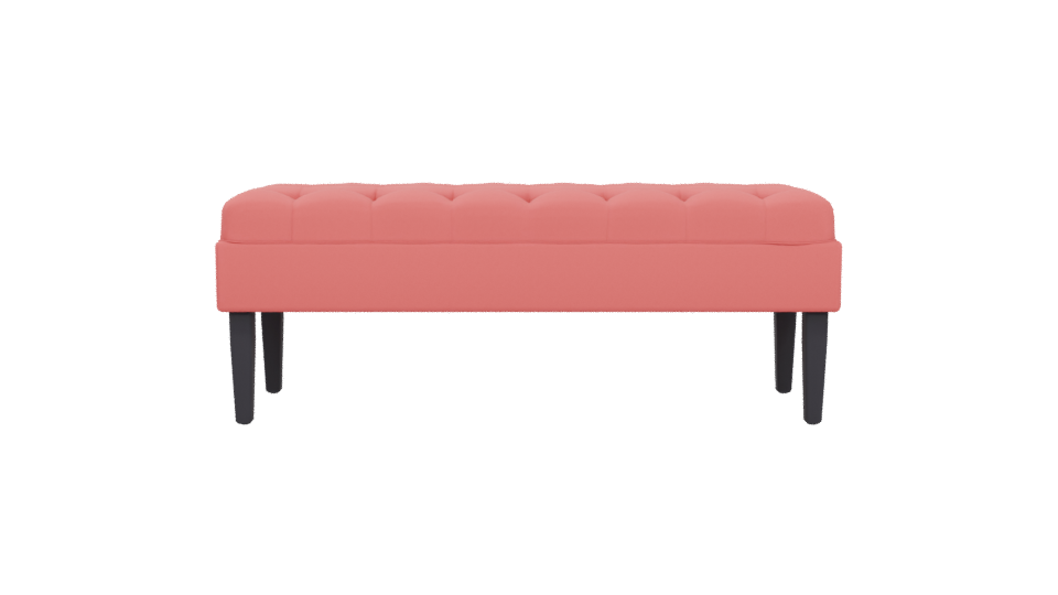 Stylish Upholstered Bench Model 3D - Professional 3D Model Render 5