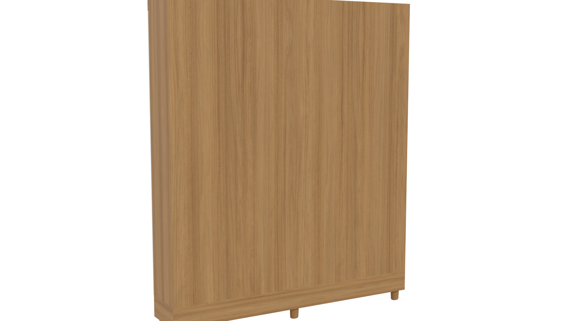Contemporary Wooden Wardrobe Storage Unit 3D Model - Professional 3D Model Render 4