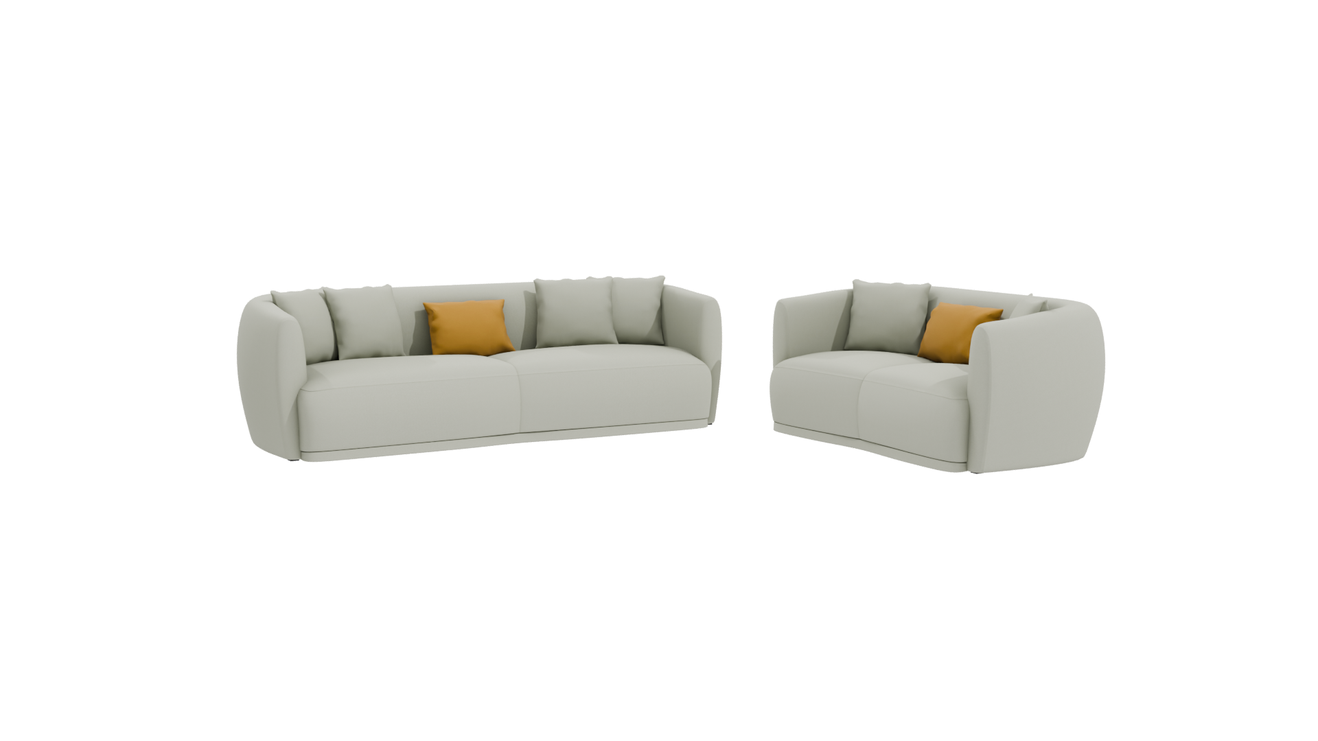 Stylish Modern Sofa Set 3D - Professional 3D Model Render 10