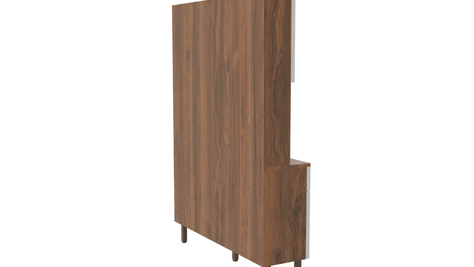 Stylish Wooden Kitchen Cabinet 3D - Professional 3D Model Render 7