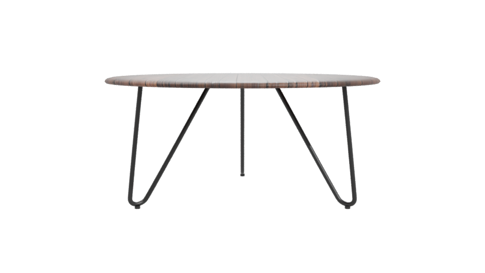 Stylish Round Wooden Table 3D - Professional 3D Model Render 11