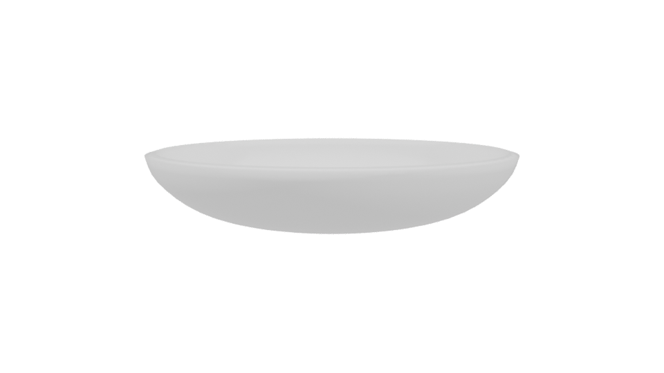Elegant Ceramic Serving Dish 3D Model - Professional 3D Model Render 3