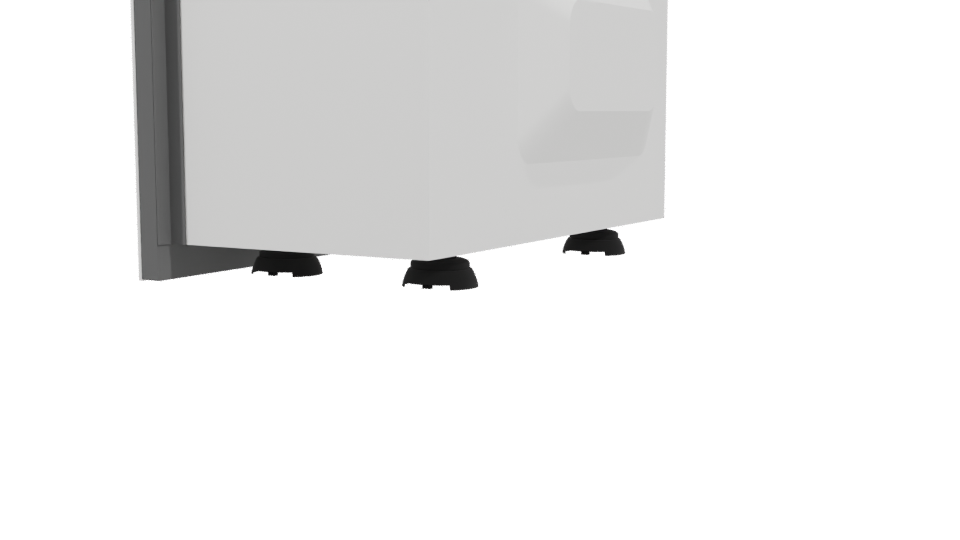 Sleek Modern Microwave Oven 3D Model - Professional 3D Model Render 3