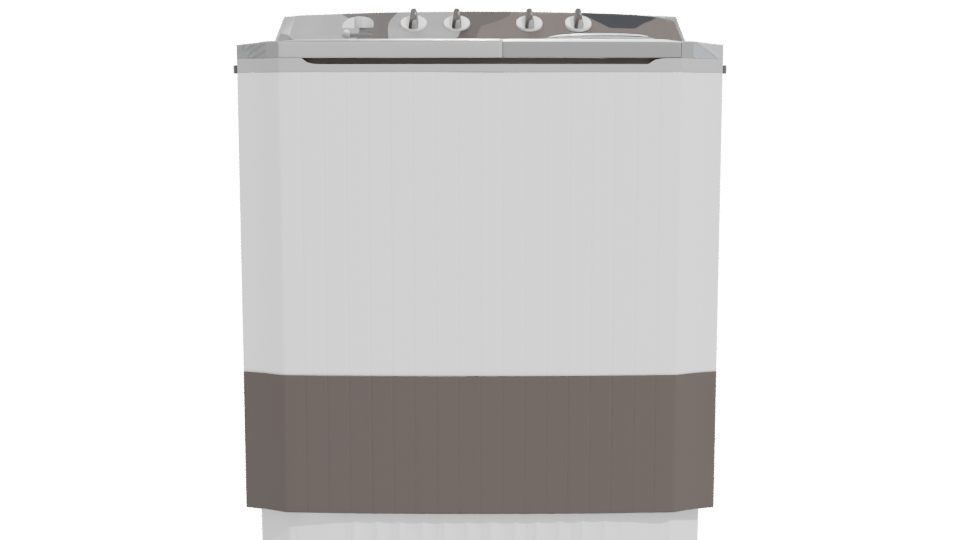 LG Twin Tub Washing Machine 3D - Professional 3D Model Render 11