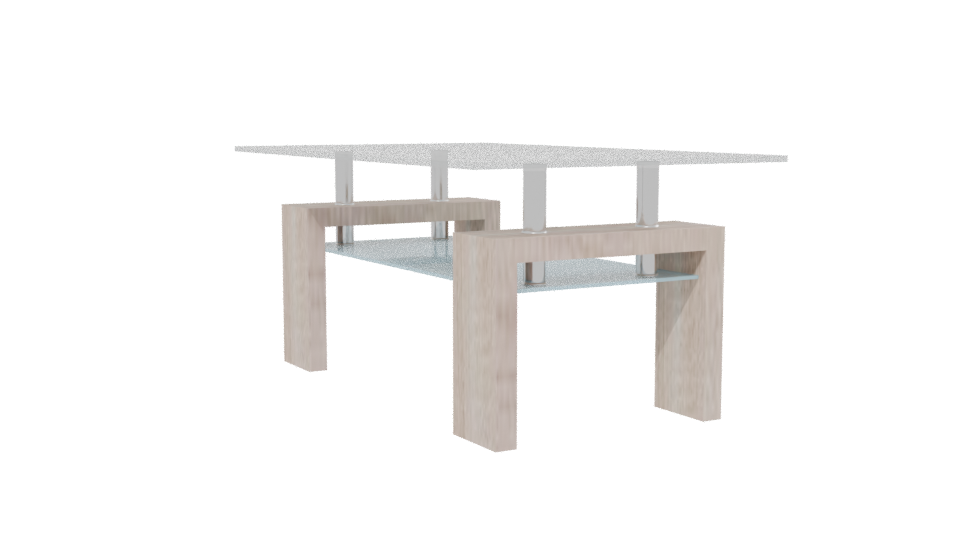 Beige Modern Coffee Table 3D - Professional 3D Model Render 13