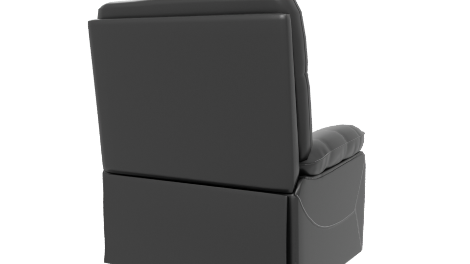 Stylish Recliner Chair 3D Model - Professional 3D Model Render 6