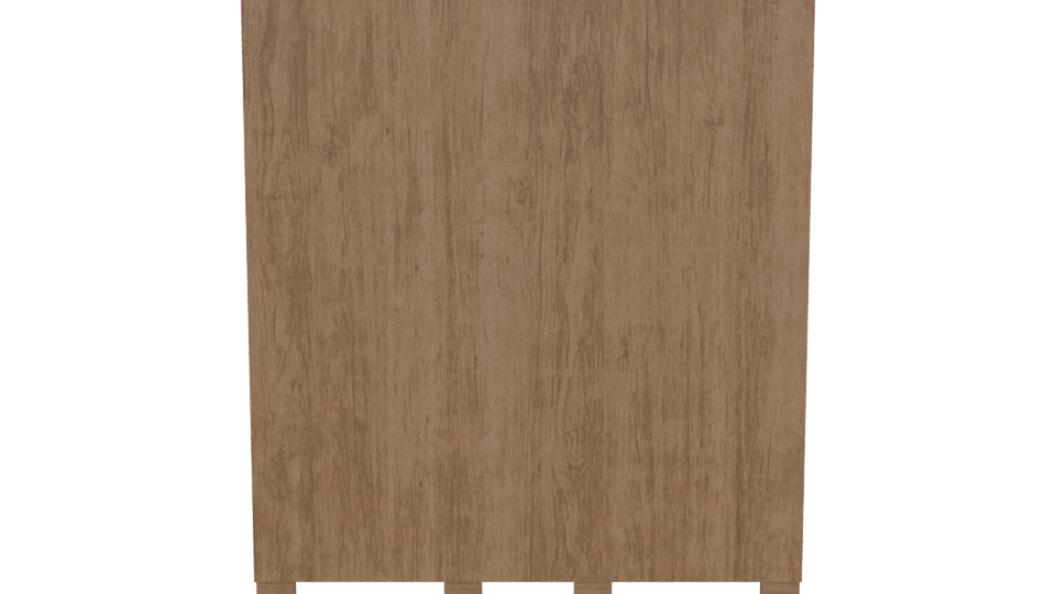 Stylish Wooden Wardrobe 3D Model - Professional 3D Model Render 5