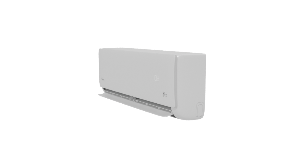 Contemporary Wall-Mounted Air Conditioner - Professional 3D Model Render 13