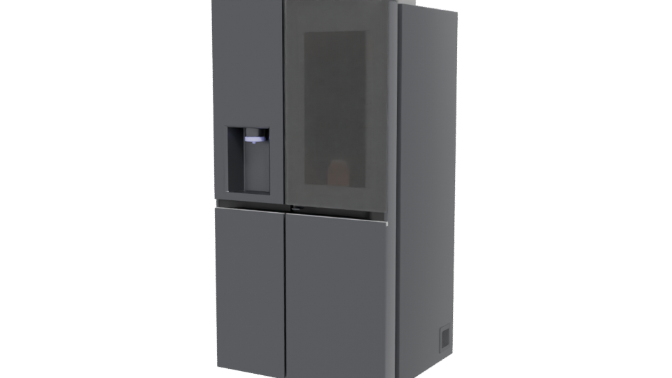 Sleek Modern Refrigerator 3D Model - Professional 3D Model Render 12