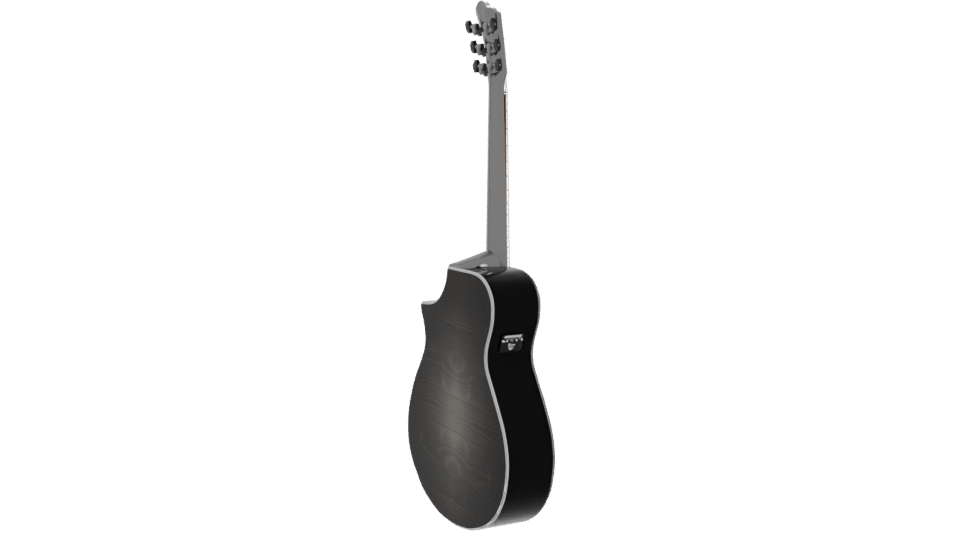 Stylized Acoustic Guitar Model 3D - Professional 3D Model Render 7