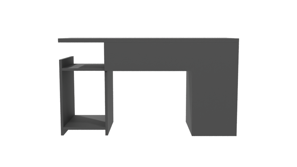 Black Gaming Desk Model 3D - Professional 3D Model Render 5