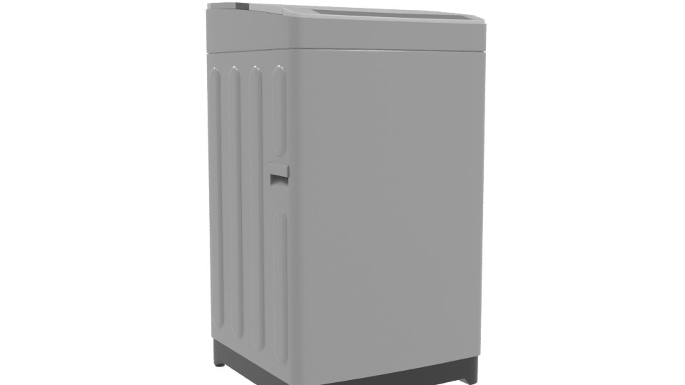 Stylish Top-Load Washing Machine 3D - Professional 3D Model Render 10