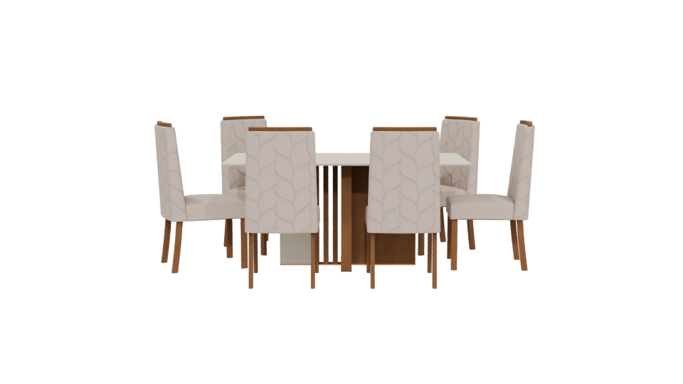 Stylish Dining Table Set 3D - Professional 3D Model Render 5