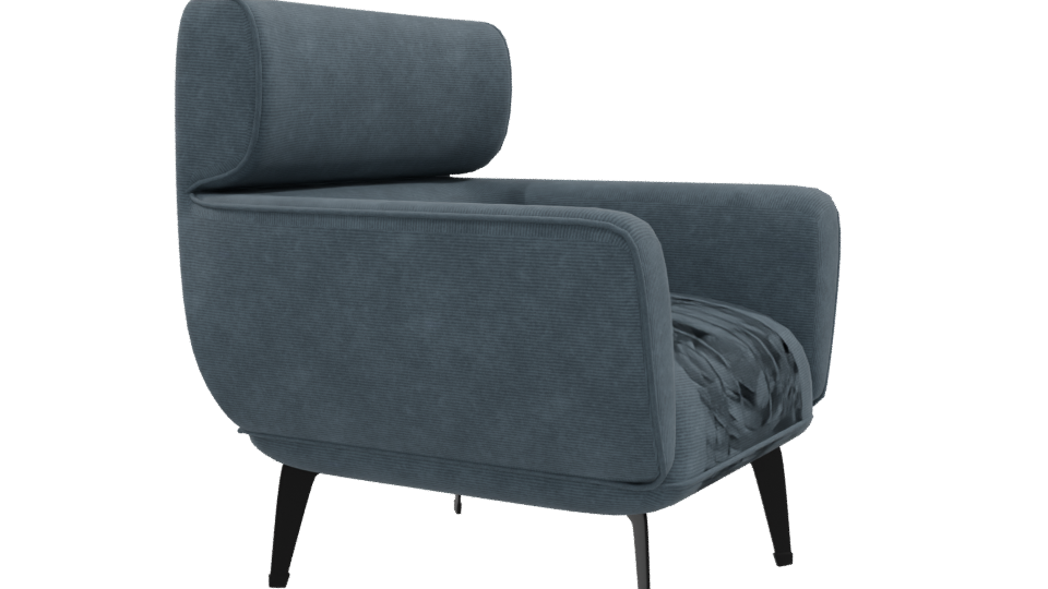 Stylish Modern Armchair Model - Professional 3D Model Render 9