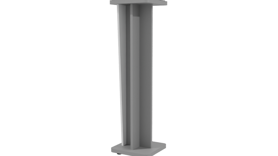 Stand Croce 42 Gloss White 3D - Professional 3D Model Render 3