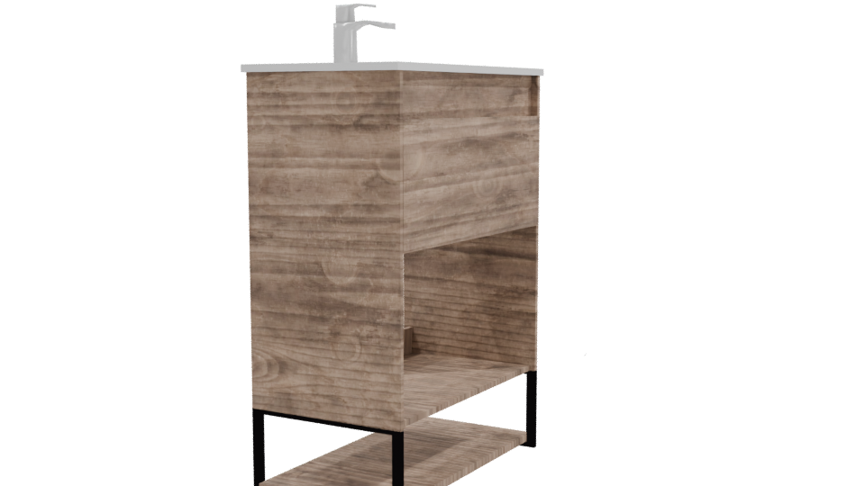 Stylish Bathroom Vanity 3D Model - Professional 3D Model Render 9