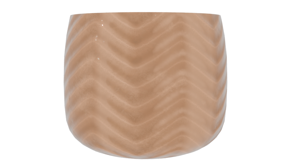 Stylish Metallic Planter Model - Professional 3D Model Render 7