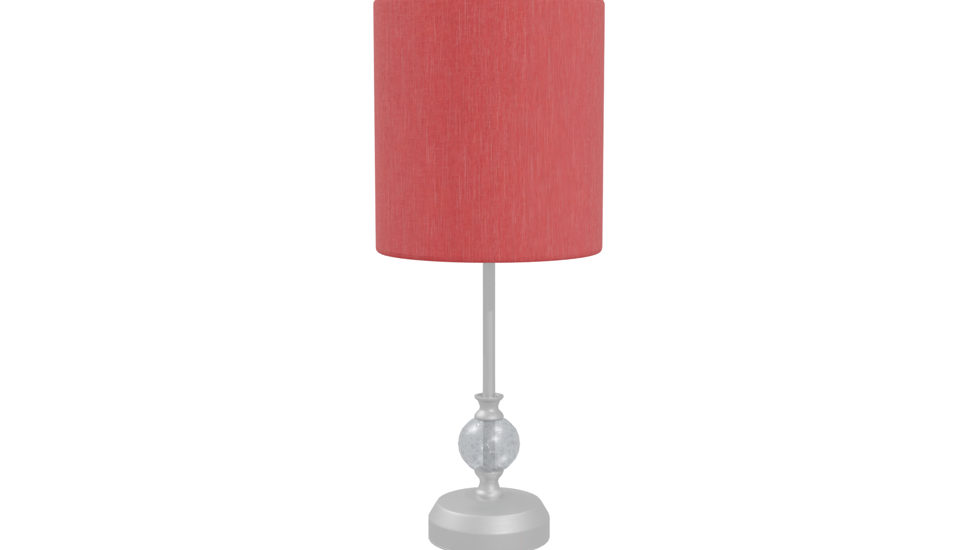 Stylish Red Table Lamp 3D - Professional 3D Model Render 4