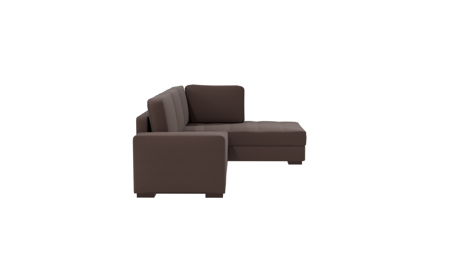 Modern L-Shaped Fabric Sofa 3D Model - Professional 3D Model Render 8