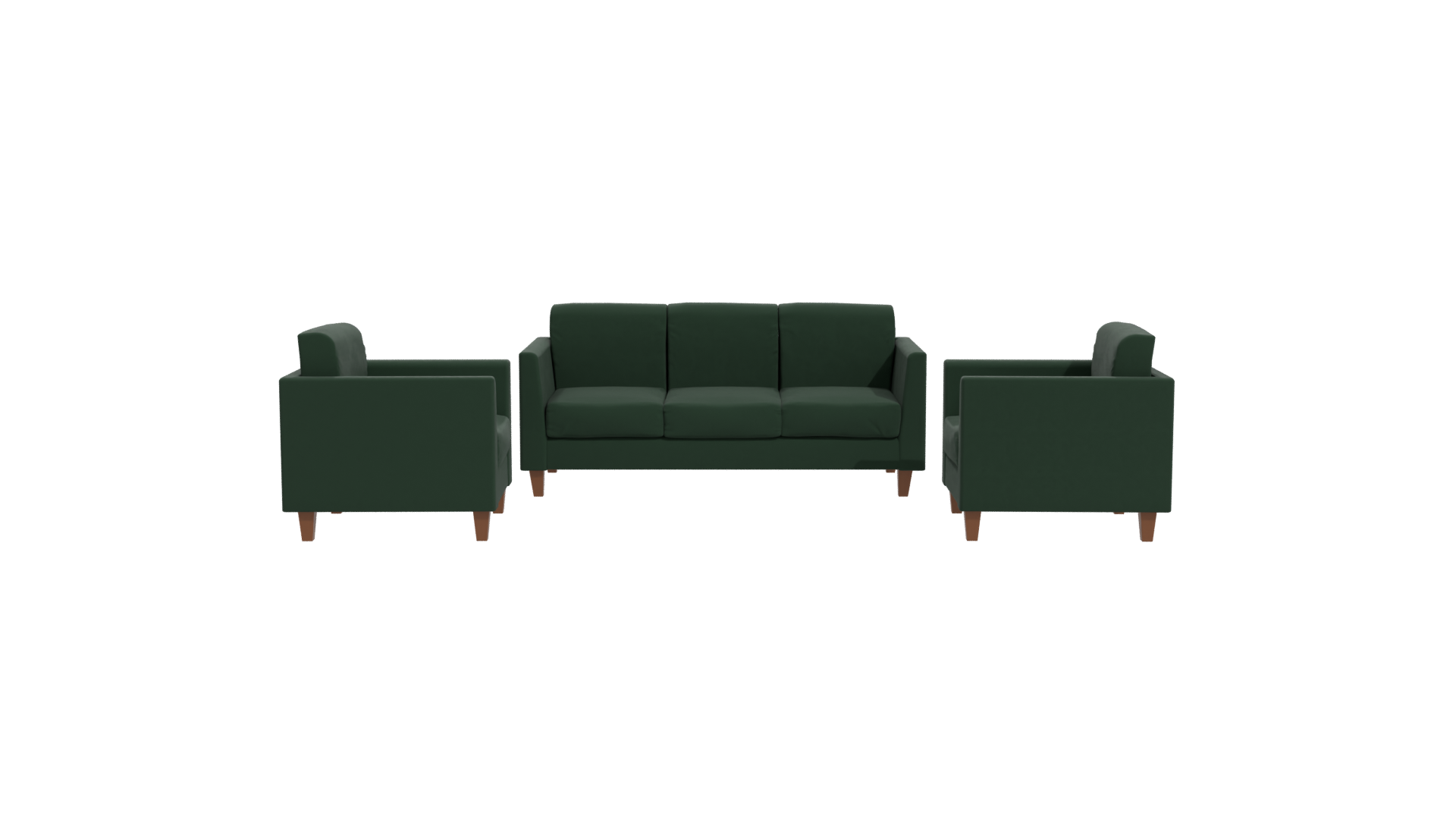 Elegant Green Sofa Set 3D - Professional 3D Model Render 11