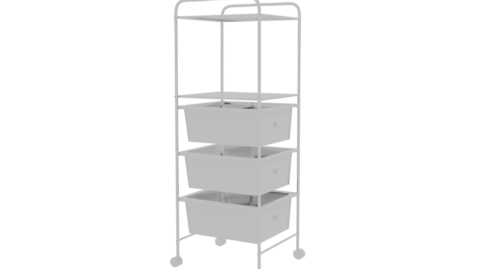 Colorful Storage Shelf Model 3D - Professional 3D Model Render 9