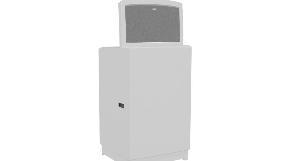 Stylish Top-Loading Washer Model - Professional 3D Model Render 4