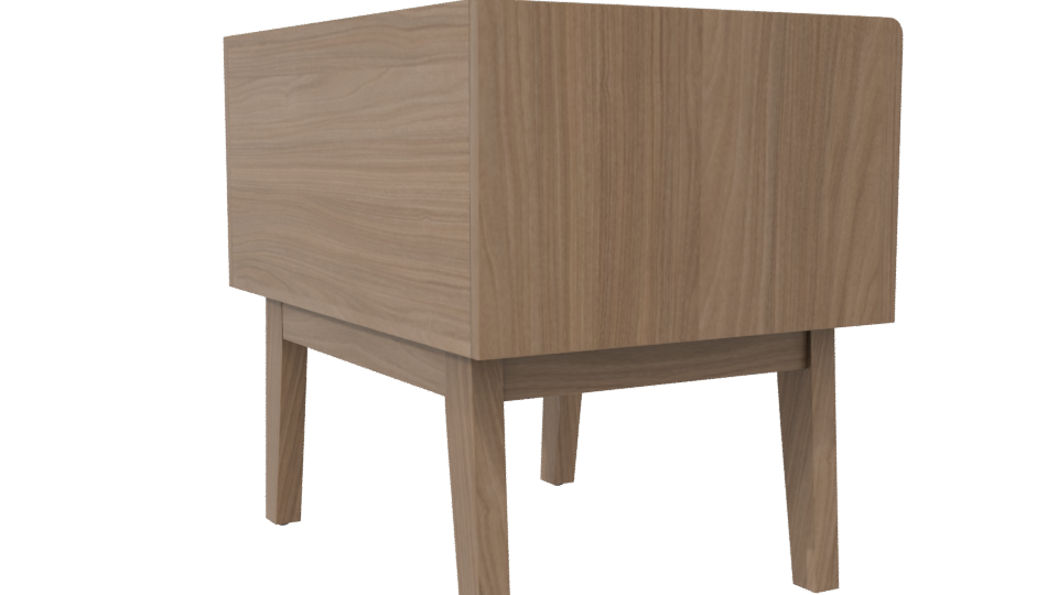 Buró Budapest Nogal 3D Model - Professional 3D Model Render 7