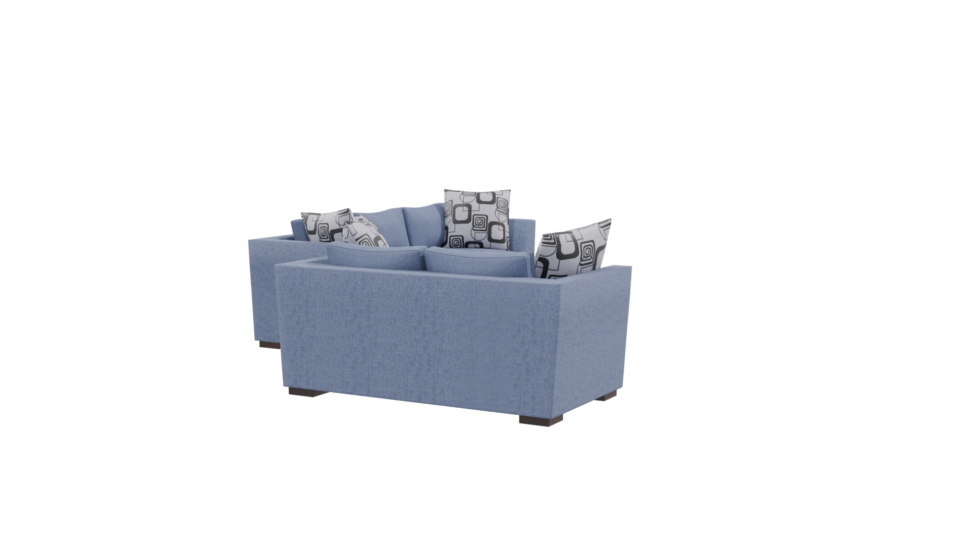 Contemporary Fabric Sofa Set 3D Model - Professional 3D Model Render 9