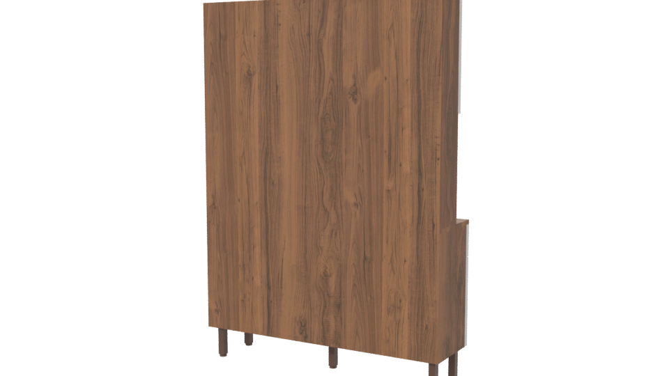 Stylish Wooden Kitchen Cabinet 3D - Professional 3D Model Render 6