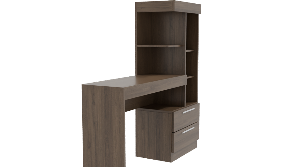 Stylish Home Office Workstation 3D - Professional 3D Model Render 9