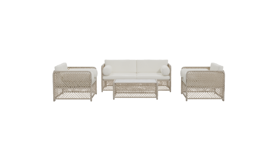 Modern Outdoor Sofa Set 3D - Professional 3D Model Render 11
