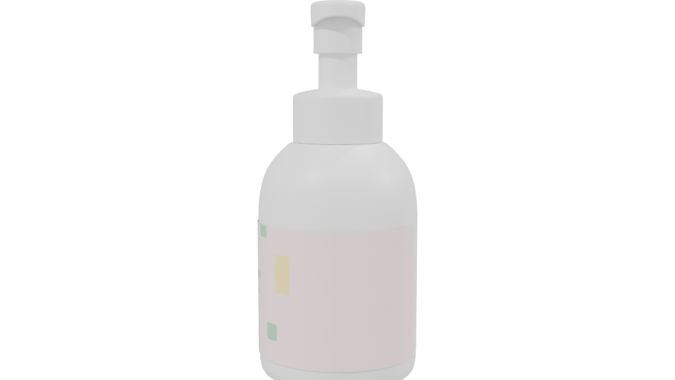 Stylish Lotion Pump Bottle 3D - Professional 3D Model Render 2