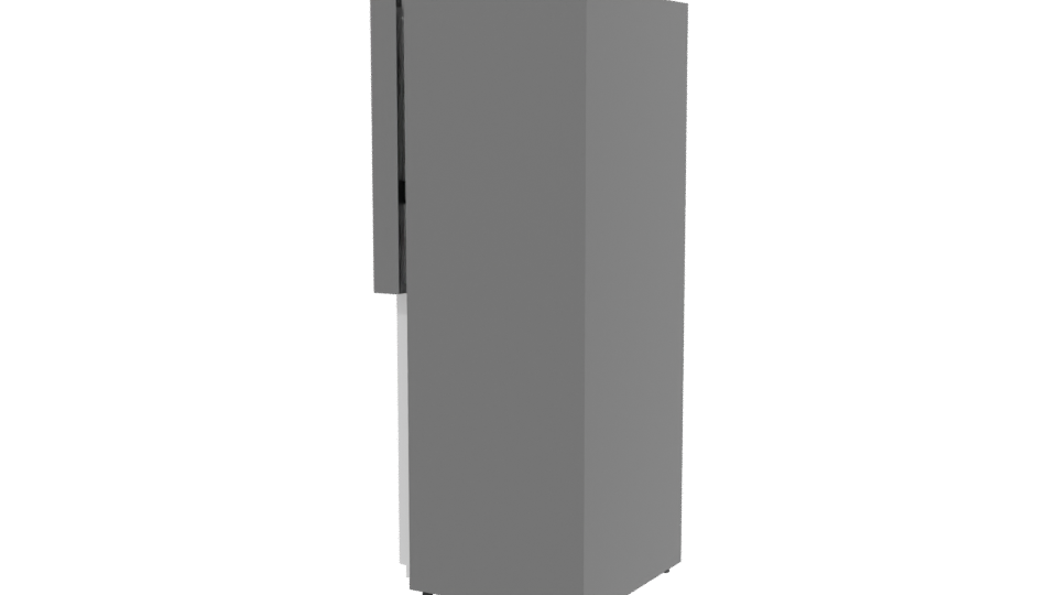 Sleek Modern Refrigerator 3D Model - Professional 3D Model Render 3