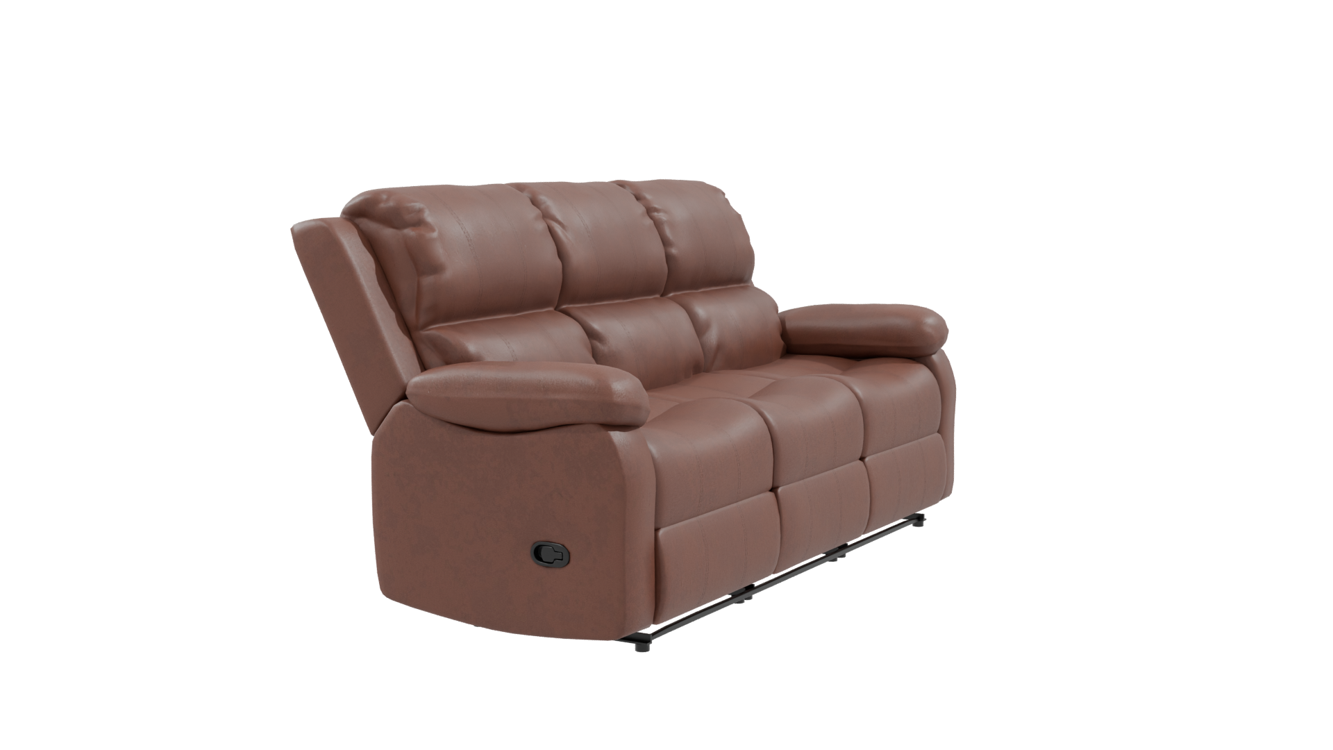 Stylish Modern Reclining Sofa - Professional 3D Model Render 9