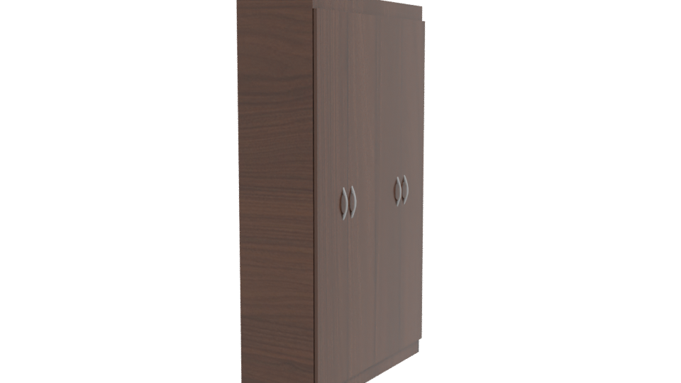 Stylish Wooden Storage Cabinet 3D - Professional 3D Model Render 9