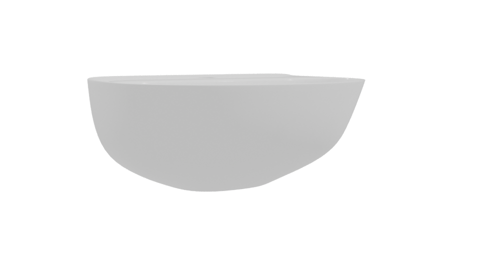 Minimalist White Bathroom Sink Model - Professional 3D Model Render 10