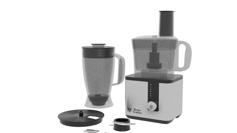 Stylish Kitchen Appliance Set 3D Model - Professional 3D Model Render 12