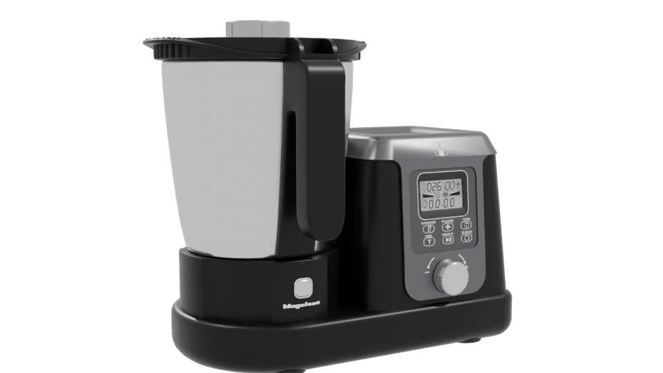 MagChef Black Kitchen Robot 3D - Professional 3D Model Render 10