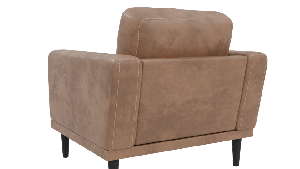 Stylish Modern Lounge Chair 3D - Professional 3D Model Render 4