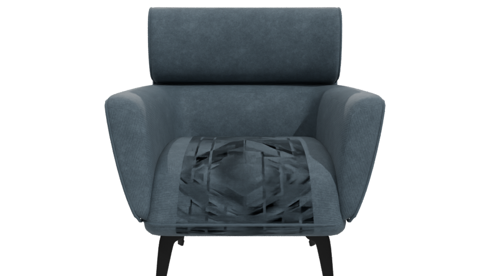 Stylish Modern Armchair Model - Professional 3D Model Render 11