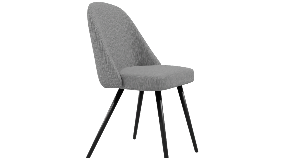 Stylish Fabric Dining Chair 3D - Professional 3D Model Render 9