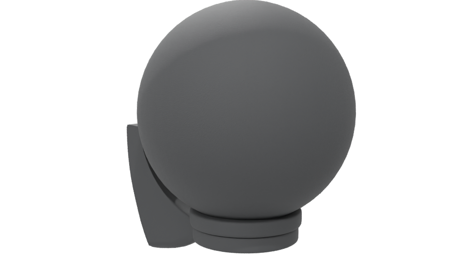 Wall Mounted 60W Black Lantern 3D - Professional 3D Model Render 6