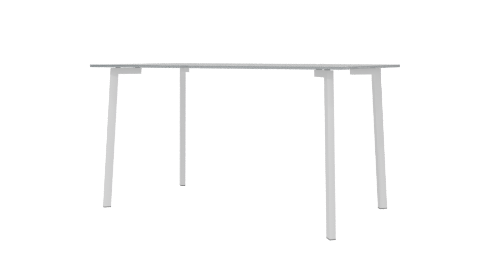 Minimalist Glass Dining Table 3D - Professional 3D Model Render 6