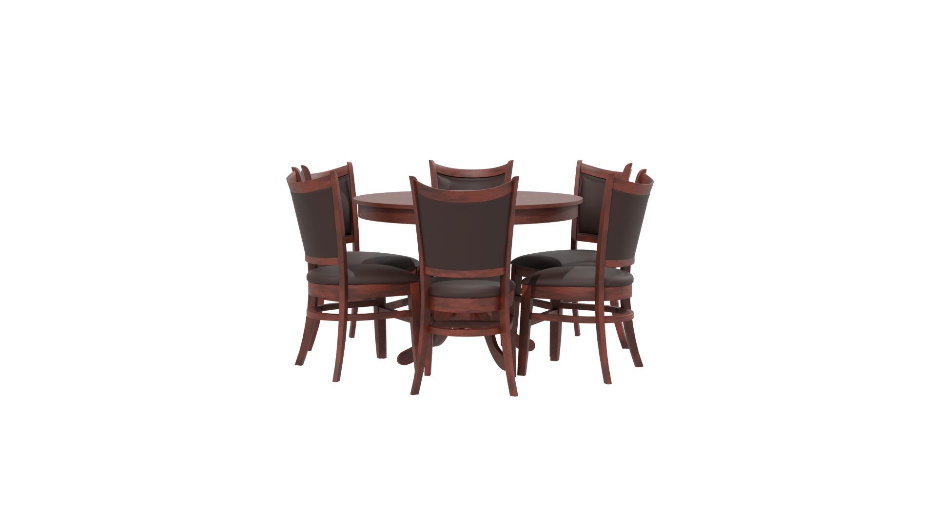 Elegant Dining Table Set 3D - Professional 3D Model Render 13